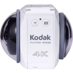 Kodak Pixpro 4kvr360 Action Cam Blanca Pack Estándar Cámara Digital De 360 Doble Lente Vídeo 4k Accesorios Incluidos