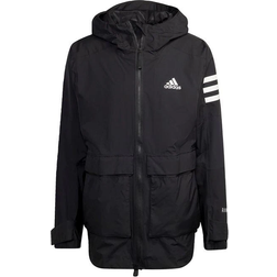 adidas Utilitas Rain.Rdy Jacket - Black/White