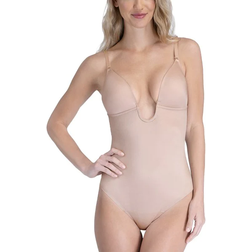 Spanx Plunge Low Back Thong Body - Beige