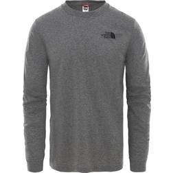 The North Face Simple Dome Long Sleeve T-shirt - TNF/Medium Grey