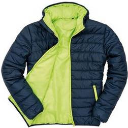 Result Core Soft Padded Jacket - Navy/Lime