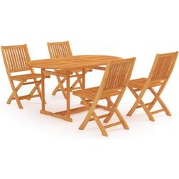 vidaXL 3059537 Matgrupp, 1 Bord inkl. 4 Stolar
