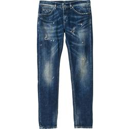 Dondup George Jeans - Destroyed Medium Blue