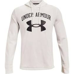 Under Armour Rival Fleece Big Logo - Bianco Nero