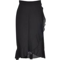 Pinko Scettico Ruffled Wrap Skirt - Limousine Black