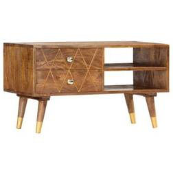 vidaXL Solid Mango Wood TV-bord 85x47cm