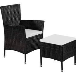 vidaXL 44091 Loungeset, Bord inkl. 1 Stolar