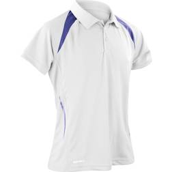 Spiro Team Spirit Polo Shirt Men - White/Navy