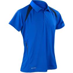 Spiro Sports Team Spirit Performance Polo Shirt - Mens - Vert/Bleu/Gris