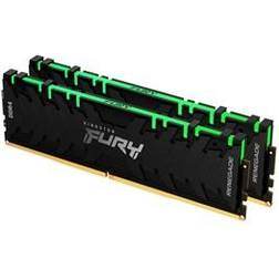 Kingston FURY Renegade RGB Werkgeheugenset voor PC DDR4 16 GB 2 x 8 GB 3000 MHz 288-pins DIMM CL15 KF430C15RBAK2/16