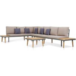 vidaXL 46482 Outdoor Lounge Set, 1 Table incl. 4 Sofas