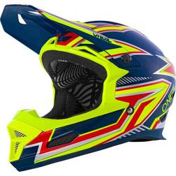 O'Neal Fury Rapid Casque de descente, jaune-bleu, taille pour Hommes