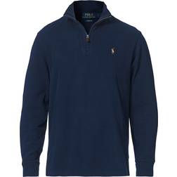 Polo Ralph Lauren Double Knit Jaquard Half Zip Sweater - Cruise Navy