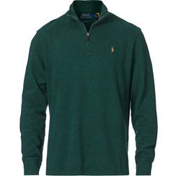 Polo Ralph Lauren Double Knit Jaquard Half Zip Sweater - Pine Heather