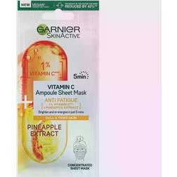 Garnier Vitamin C Anti-Fatigue Ampoule Face Sheet Mask Pineapple Extract 15g