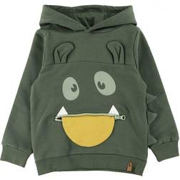 Minymo Monster Sweatshirt - Olive Thyme (131549-9378)