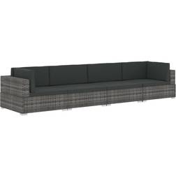 vidaXL 47268 Conjunto de Sala de Exterior, Mesa incl. 4 Sofás