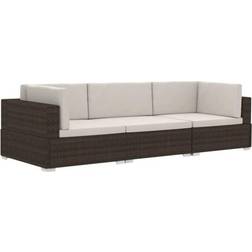 vidaXL 47265 Conjunto de Sala de Exterior, Mesa incl. 3 Sofás