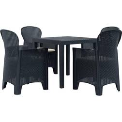 vidaXL 276114 Essgruppe, 1 Tisch einschl. 4 Stühle