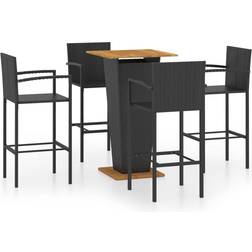 vidaXL 3064866 Conjunto de Bar Exterior, 1 Mesa incl. 4 Sillas