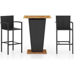 vidaXL 3064868 Bargruppe, 1 Tisch einschl. 2 Stühle