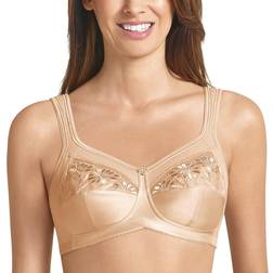 Anita Safina Embroidered Wire-Free Mastectomy Bra - Beige