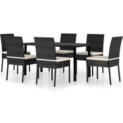 vidaXL 3065696 Essgruppe, 1 Tisch einschl. 6 Stühle