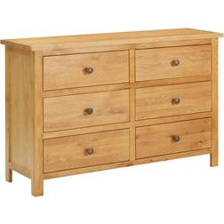 vidaXL Solid Oak Wood Byrå 105x73cm
