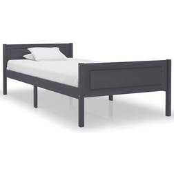 vidaXL Solid Pine 63cm Sengeramme 100x200cm