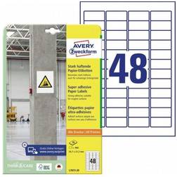 Avery Strongly Adhesive Paper Labels A4