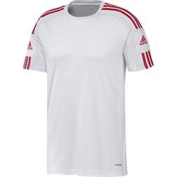 adidas Squadra 21 Short Sleeve Shirt Men - White/Team Power Red