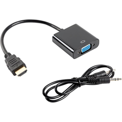 Lanberg HDMI - VGA/3.5mm M-F Adapter 0.2m