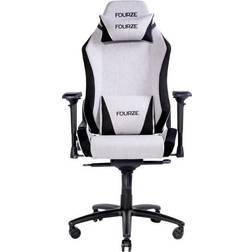 Fourze Cloud Fabric Gaming Chair - Light Grey