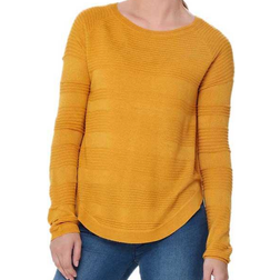 Only Single Colored Knited Sweater - Gul/Golden Yellow