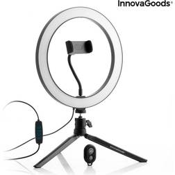 InnovaGoods Selfie Ring Light with Tripod and Remote