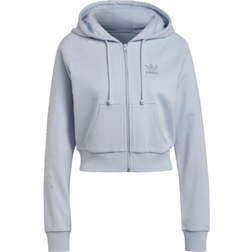 adidas Women 2000 Luxe Cropped Track Top - Halo Blue