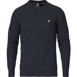 Lyle & Scott Cable Jumper - Dark Navy Marl