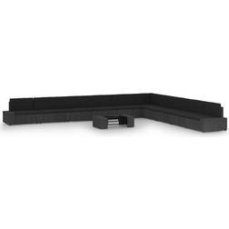 vidaXL 3067149 Loungeset, 1 Bord inkl. 10 Soffor