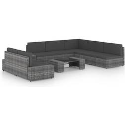 vidaXL 3067185 Lounge-Set, 1 Tisch einschl. 7 Sofas