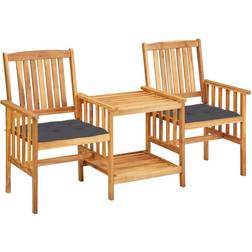 vidaXL 3061298 Café-Set, 1 Tisch einschl. 2 Stühle