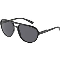 Dolce & Gabbana Homme Sunglass DG6150 Couleur de Lentille Gris foncé Polarisé