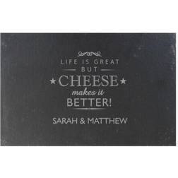 Personalised Cheese Makes Life Better Slate Cheese Board