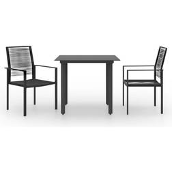 vidaXL 3060261 Juego de comedor de patio, 1 Mesa incl. 2 Sillas