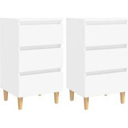 vidaXL Cabinet Bedside Table 35x40cm 2pcs