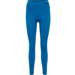 Hummel TIF High Waist Seamless Tights Women - Mykonos Blue