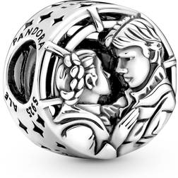 Pandora Star Wars Han Solo & Leia Kiss Charm - Silver
