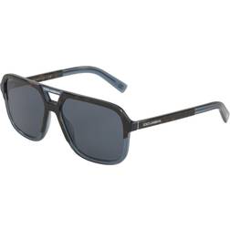 Dolce & Gabbana DG4354 320980 Hommes CarrÃ Bleu