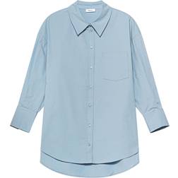 Anine Bing Blouse Met Lange Achterkant - Blauw