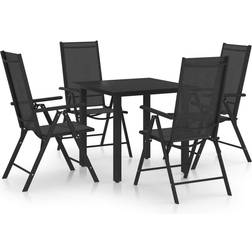 vidaXL 3070631 Matgrupp, 1 Bord inkl. 4 Stolar