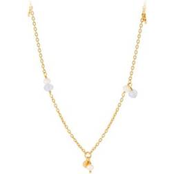 Pernille Corydon Afterglow Sea Necklace - Gold/Agate/Pearl